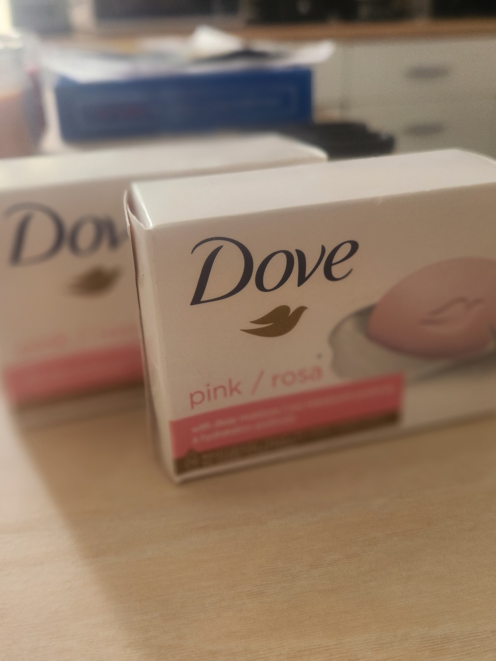 2 Dove Pink Soap Bars
